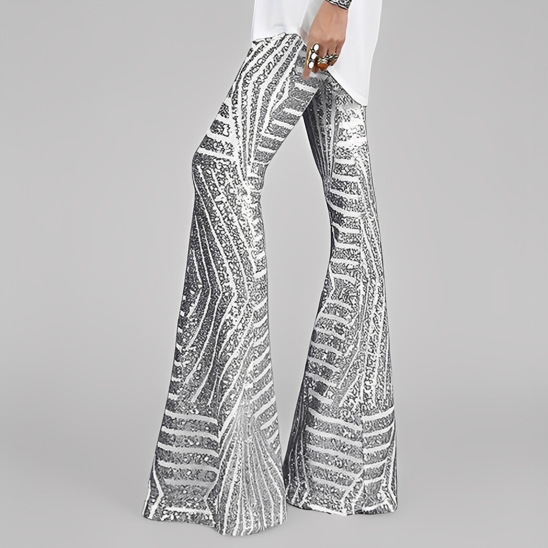 Aaralyn - Pantaloni eleganti a zampa per donna