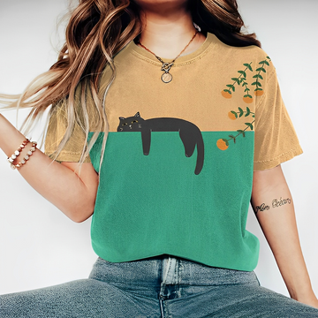 Julie - T-shirt casuale creativa con stampa per donne