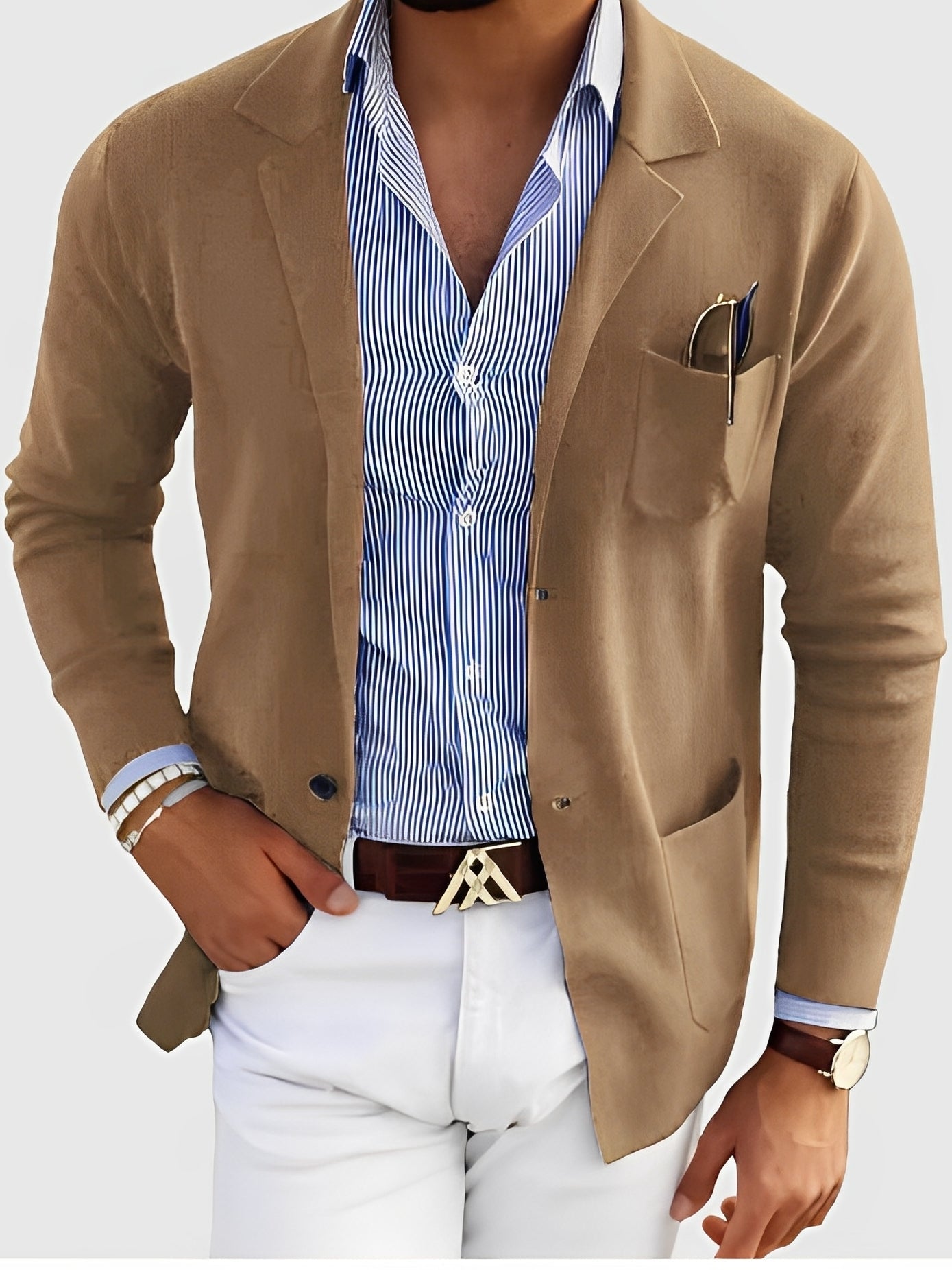 Jordan - Elegante Blazer con Tasche per Uomini