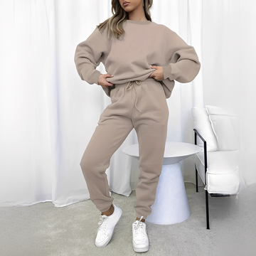 Chandrina - Maglione e pantaloni casual per donne insieme