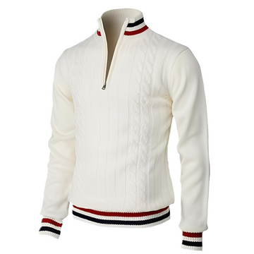 Derick - Maglione moderno con zip per uomini