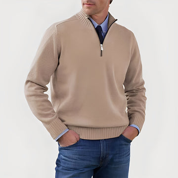 Nolan - Maglione casual con zip per uomo