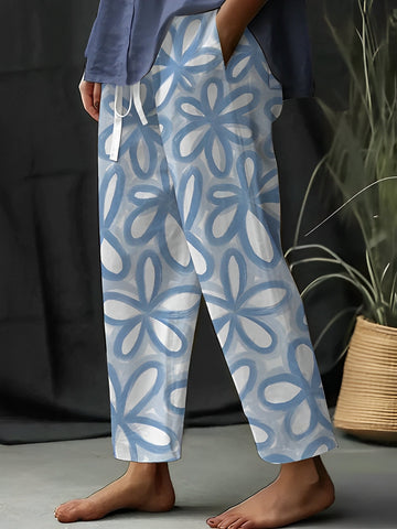 Braelyn - Pantaloni floreali casual e rilassati per donne