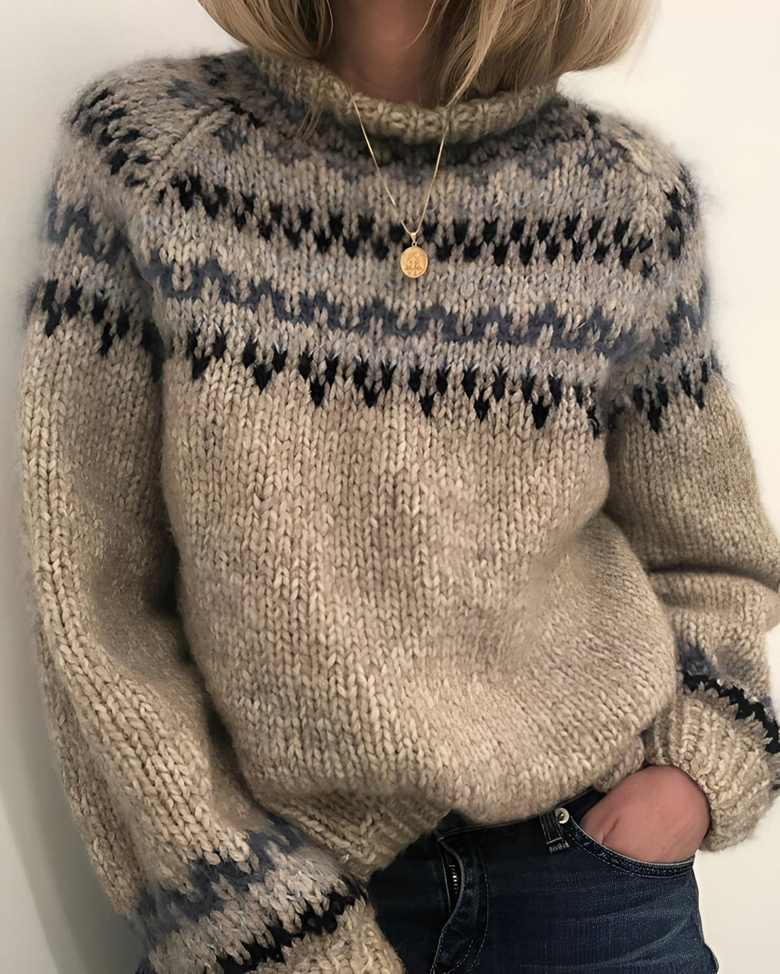 Layne - Maglione elegante a collo alto per donne