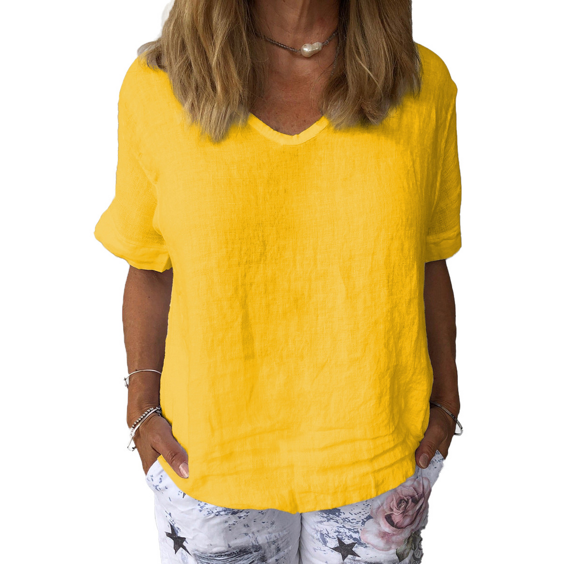 Cearra - Maglietta casual e comoda per donne