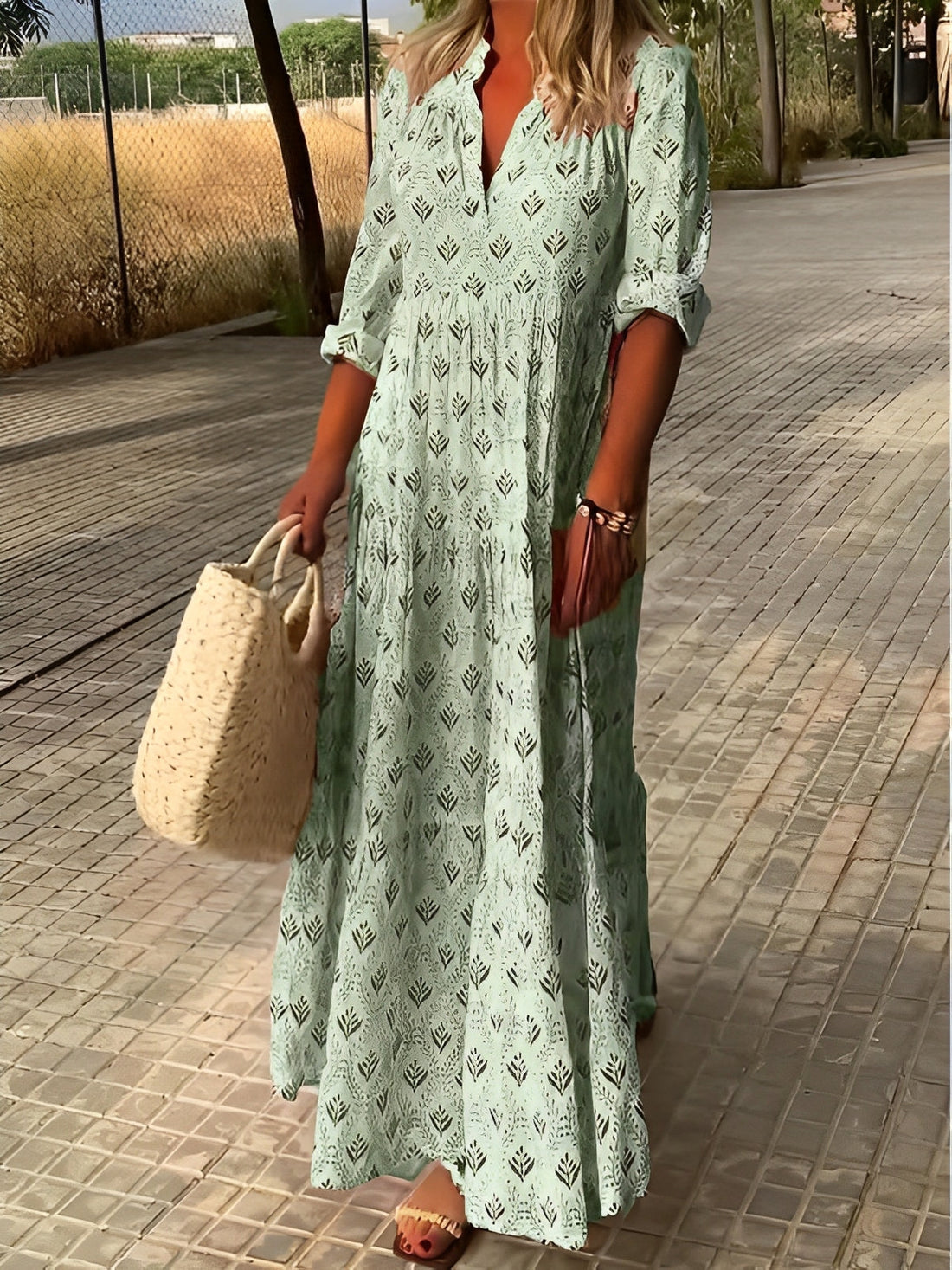 Ryanne - Abito maxi vintage per donne