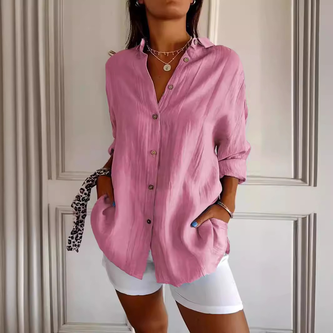 Hailee - Camicia elegante con revers da donna