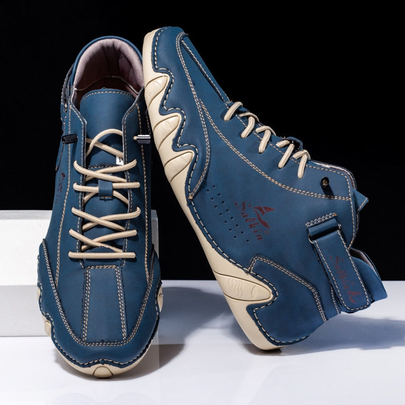 Sergio - Scarpe ortopediche in pelle per uomini