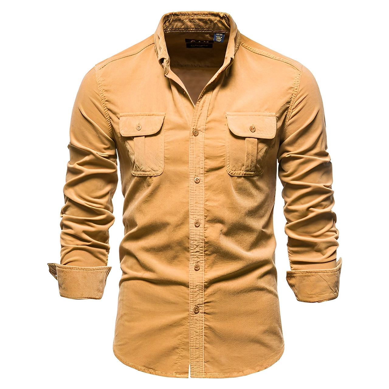 Reginald - Camicia casual a maniche lunghe in velluto a coste per uomo