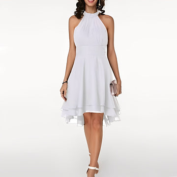 Melissa - Abito in chiffon con volant giocosi per donne