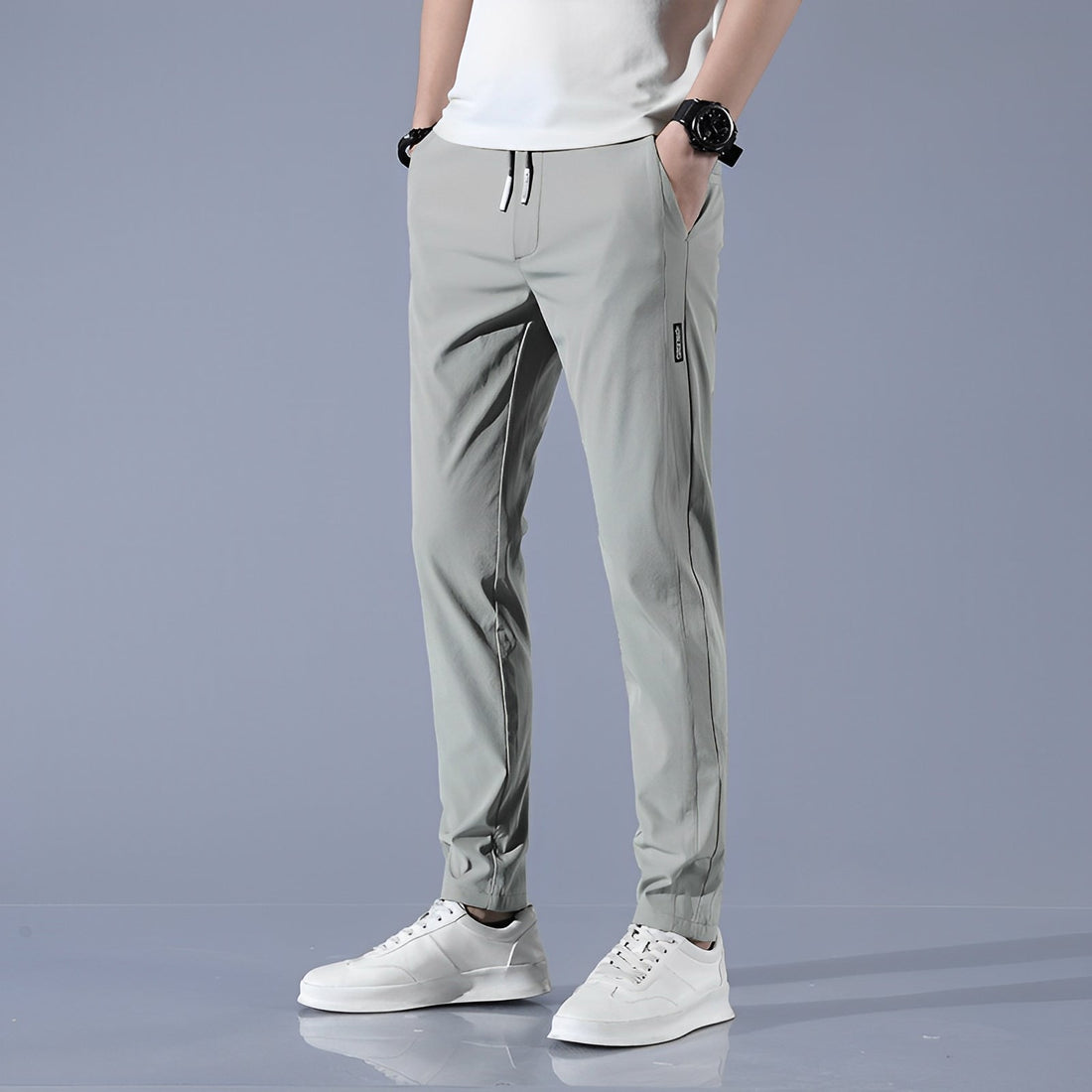 Tyrell - Pantaloni da jogging casual con vestibilità stretta per uomo