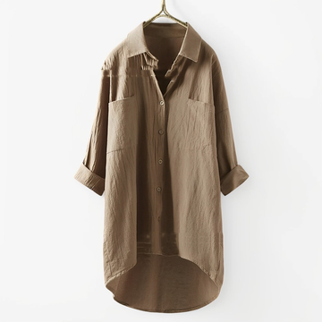 Taegan - Camicia casual e ampia con bottoni per donne