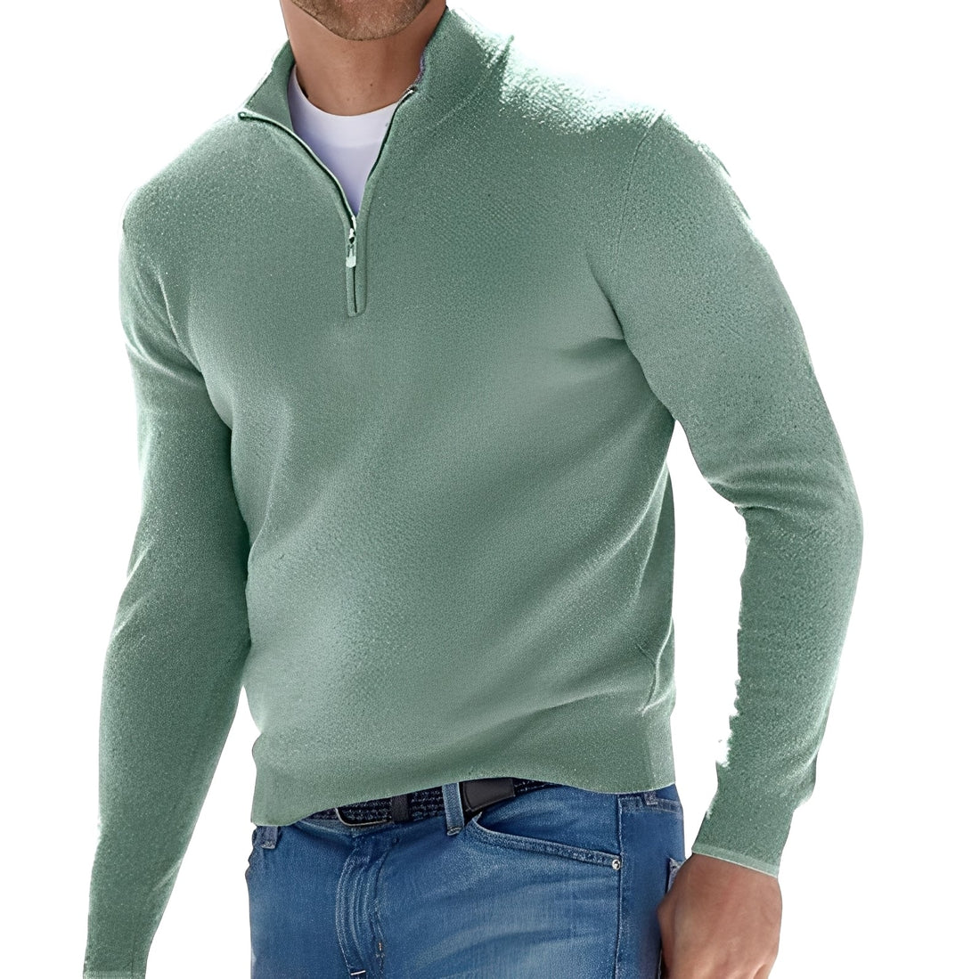Rufus - Giacca casual con zip e collo alto per uomo