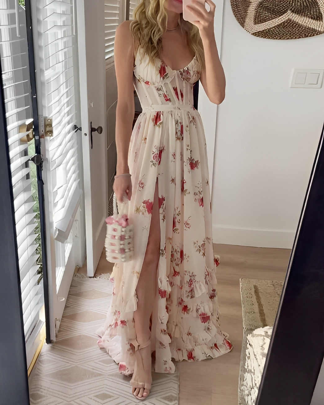 Alvena - Abito Sottile con Spacco e Cintura per Donne