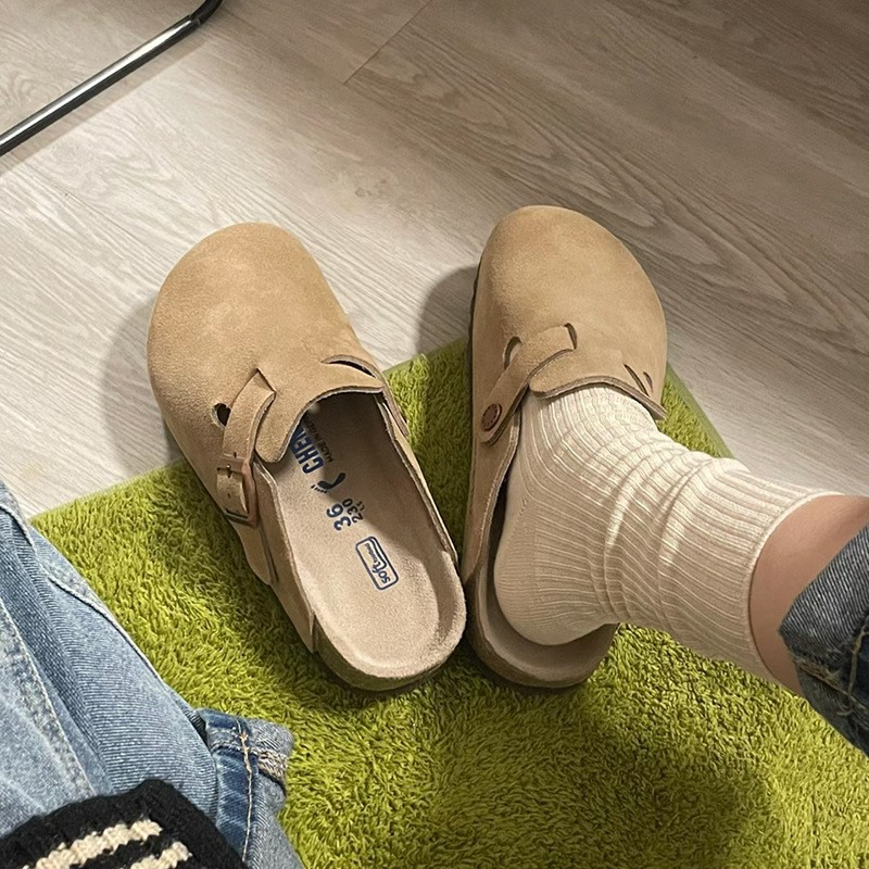 Danica - Slipper casual in pelle scamosciata per donne