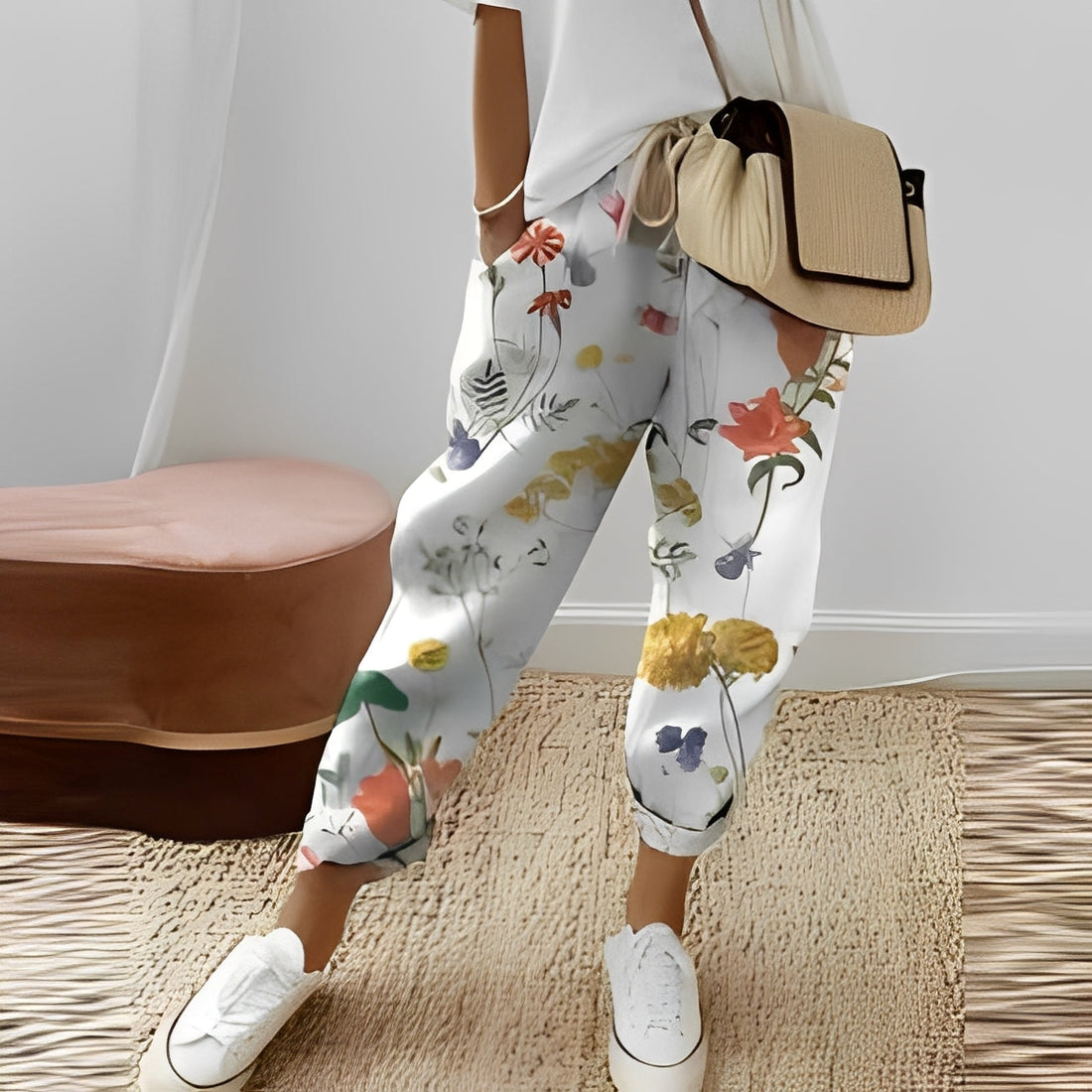 Giacinto - Pantaloni comodi con coulisse per donne