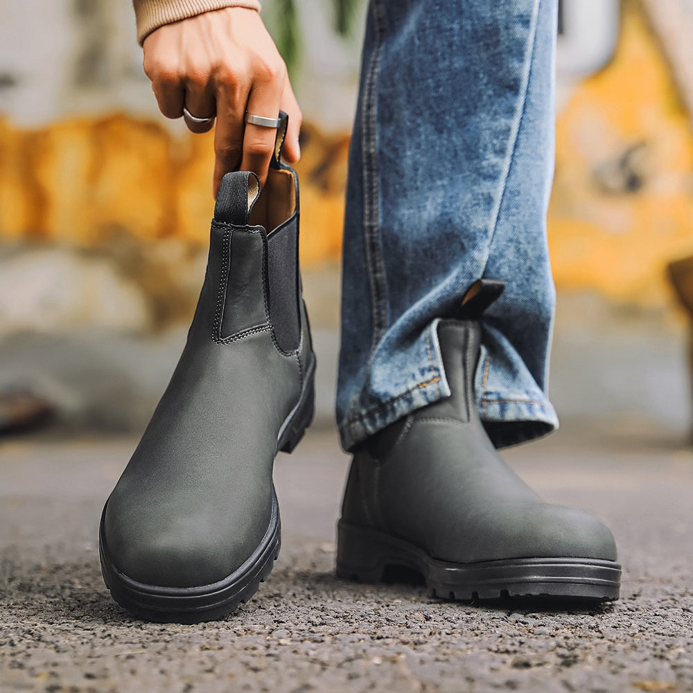 Gilbert - Eleganti stivali in pelle vintage per uomini