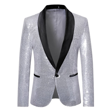 Jerome - Classico, elegante blazer con paillettes per uomini
