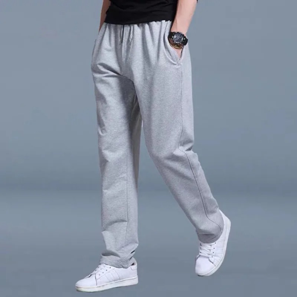Zwarte, grijze, blauwe en lichtgrijze joggingbroek voor heren