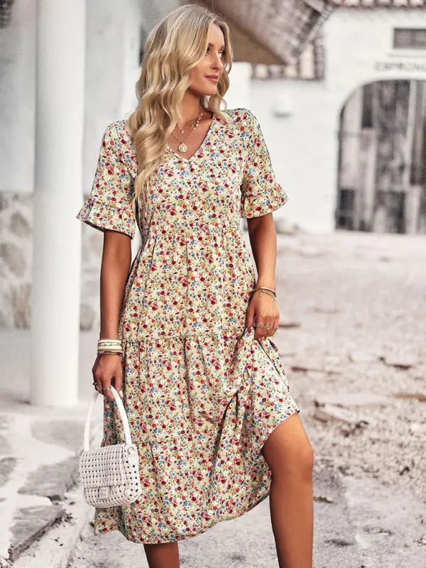 Deena - Mini abito elegante con scollo a V