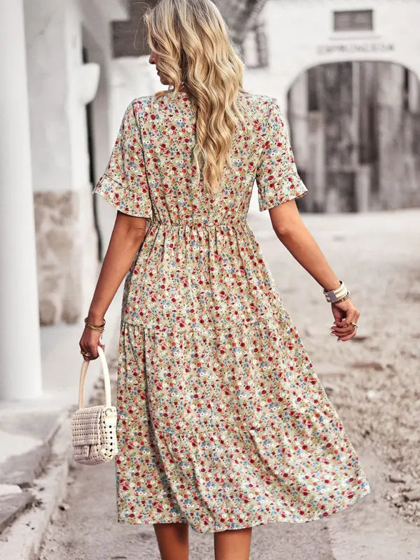 Deena - Mini abito elegante con scollo a V
