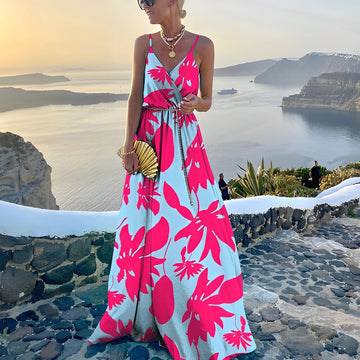 Wendi - Abito corto Boho-Chic con cintura per donne