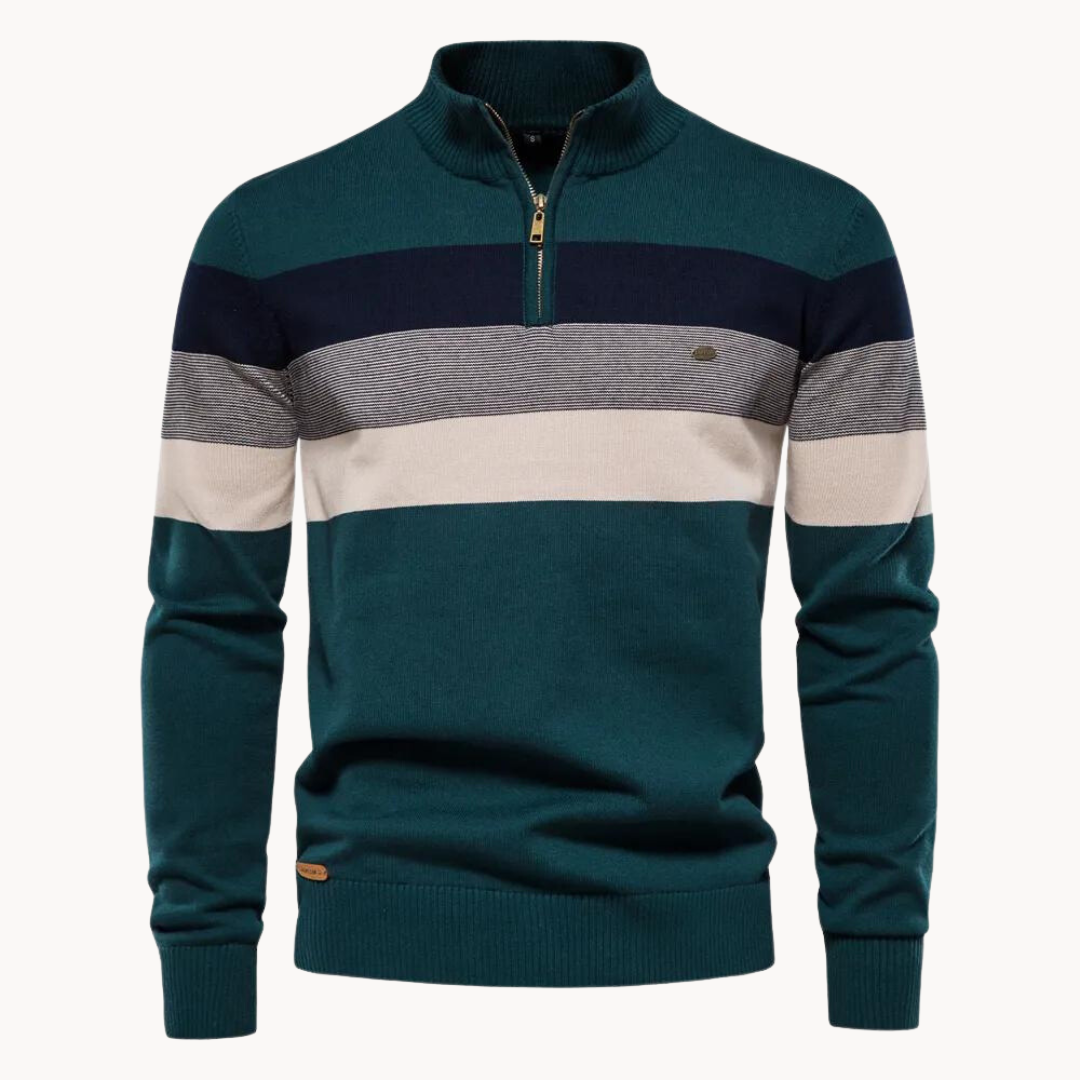 Rook - Maglione da uomo con zip a un quarto
