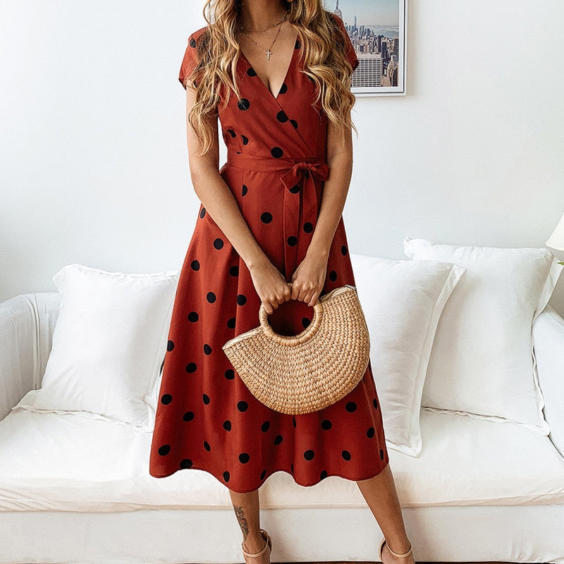 Danielle - Abito casual con pois per donne