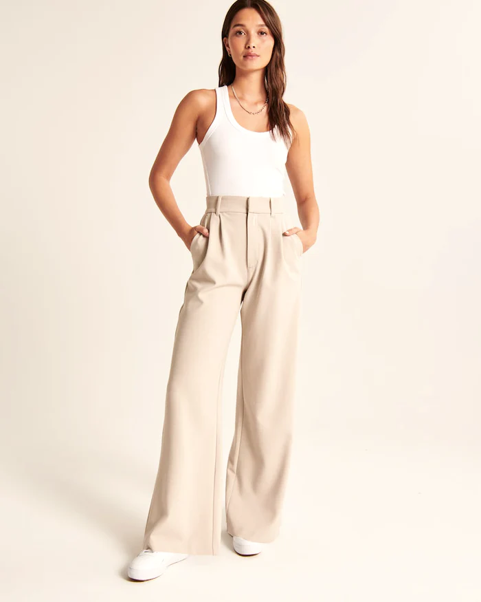 Amelia - Pantaloni moderni a gamba larga