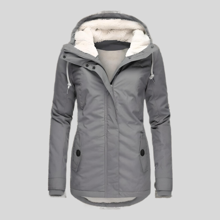 Dixie - Calda Giacca da Pioggia da Donna con Cappuccio