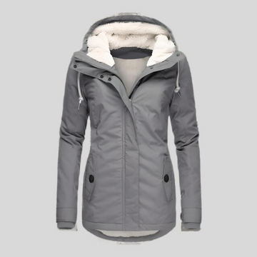 Dixie - Calda Giacca da Pioggia da Donna con Cappuccio
