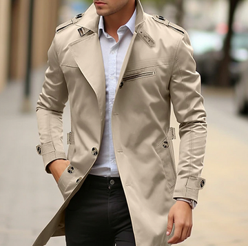 Inuk - Classico Cappotto Casual Uomo
