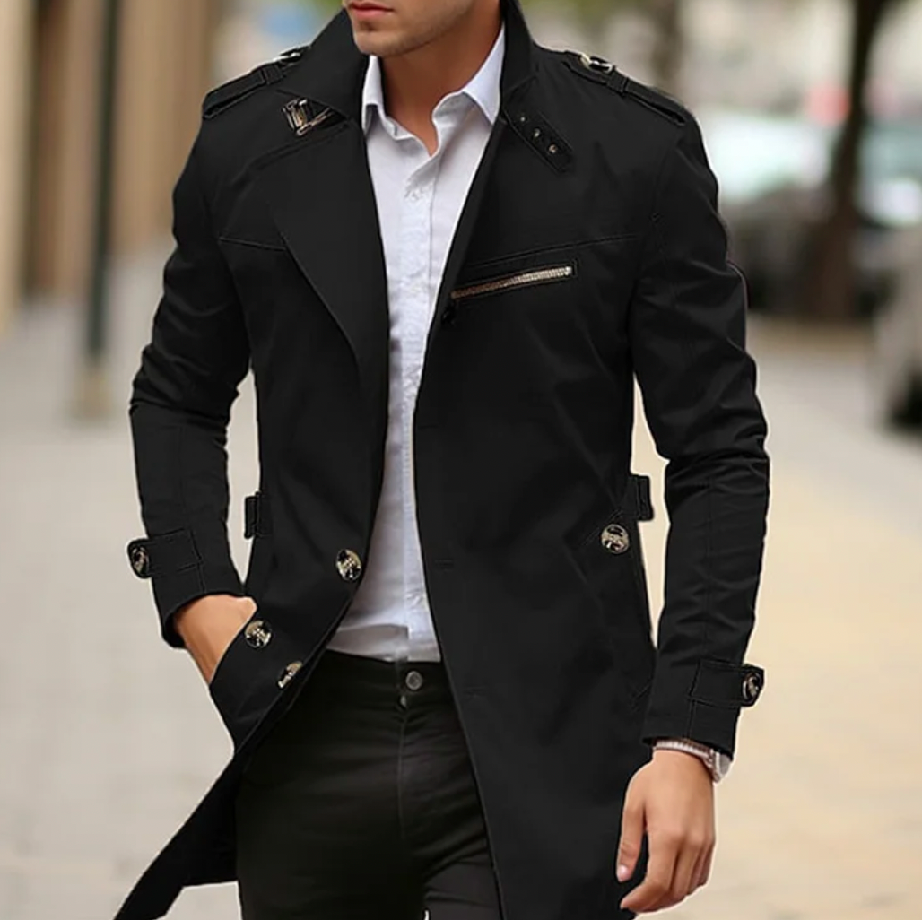 Inuk - Classico Cappotto Casual Uomo