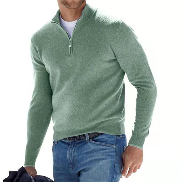Placido - Uomo V-Collo Zip Maglione