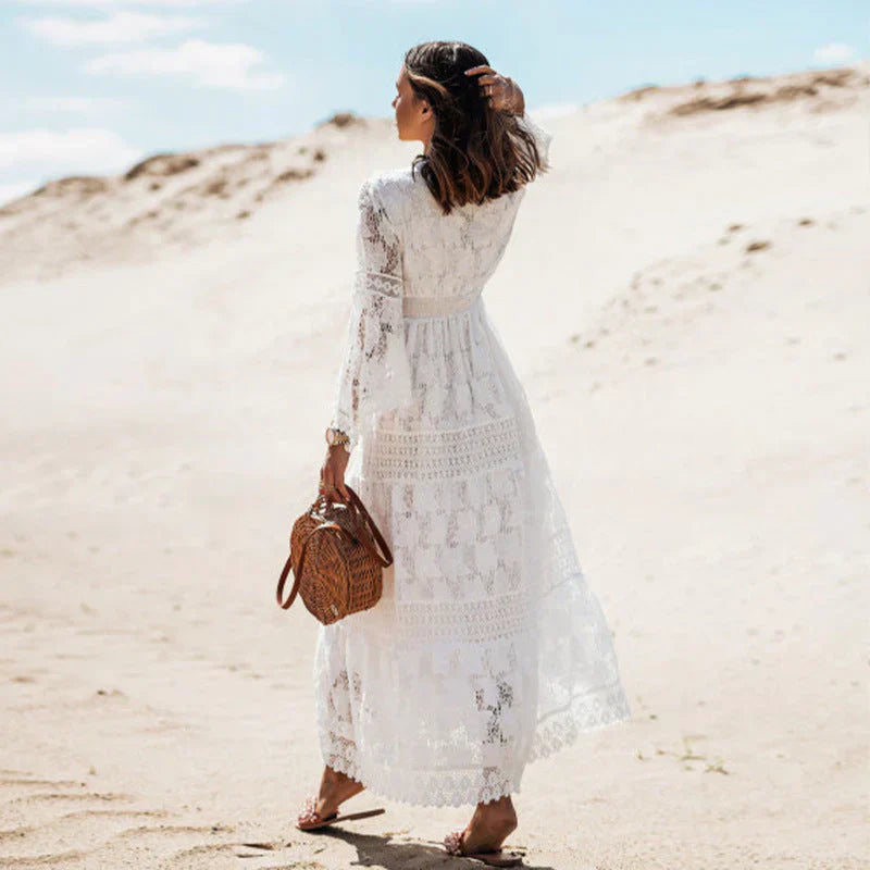 Arya - Abito Lungo Stile Boho, Autunno & Primavera