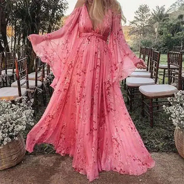 Rona - Maxi Abito da Donna Fluido ed Elegante