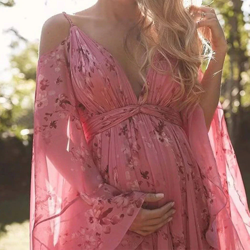 Rona - Maxi Abito da Donna Fluido ed Elegante