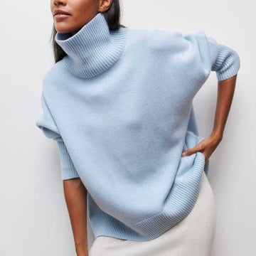 Aponi - Comodo Maglione Donna Collo Alto