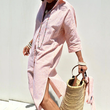Linsey - Abito camicia a righe comodo