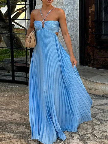 Ayelet - Abito Lungo a Pieghe, Versatile & Elegante