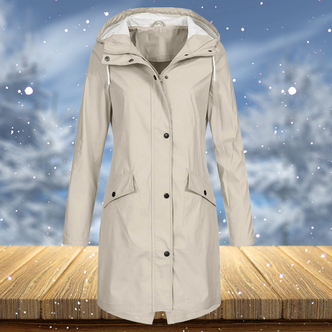 Zenith - Cappotto impermeabile lungo e antivento