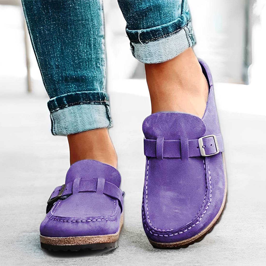 Briana - Comode sandali slip-on con fibbia per donne