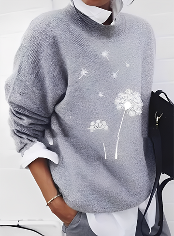 Milly - Elegante maglione ampio con stampa per donne