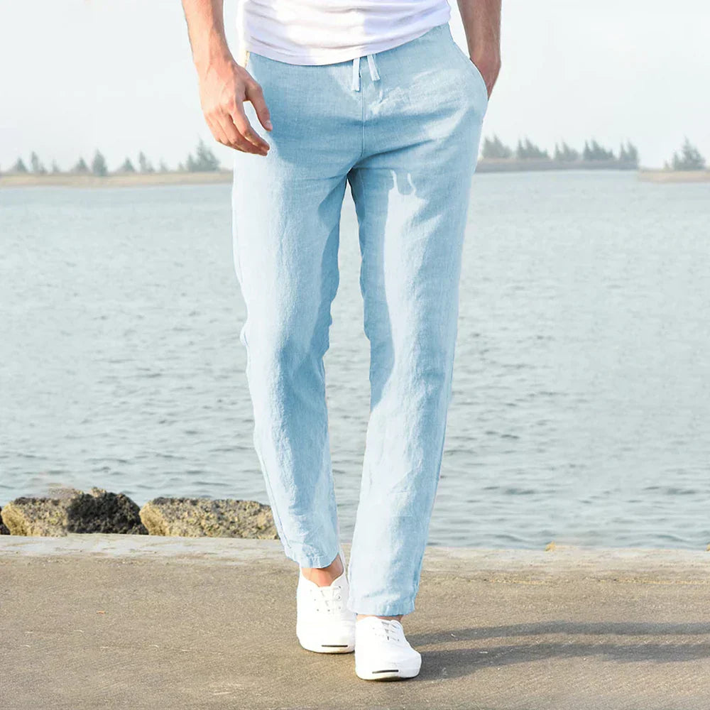 Domenic - Comodi Pantaloni di Lino per Uomo