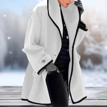 Serenova - Cappotto lungo in lana dallo stile rétro