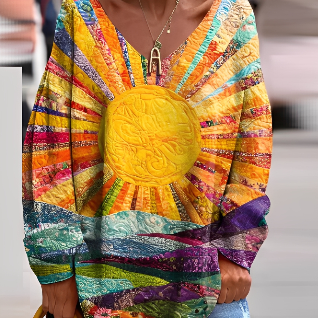 Sidonie - Camicetta colorata per donne