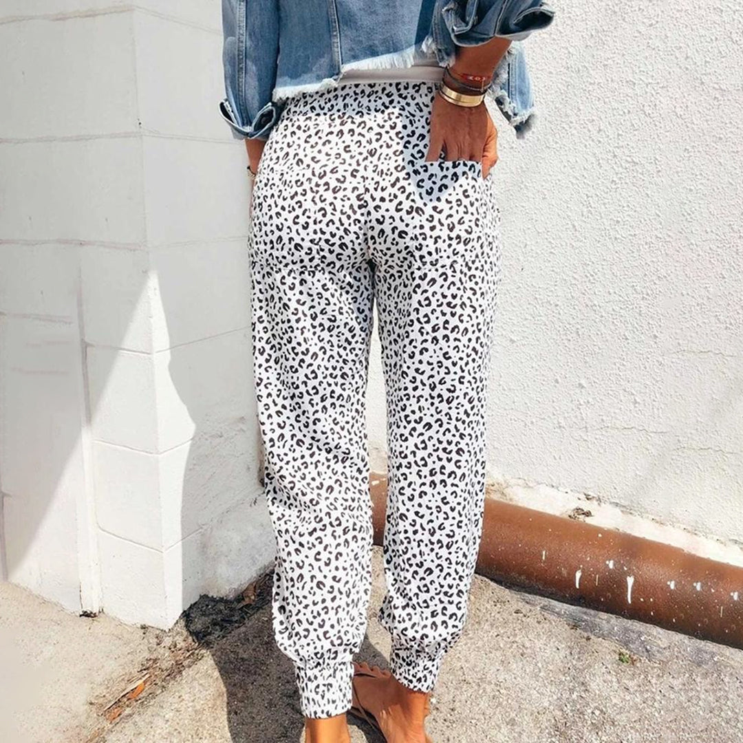 Aryana - Pantaloni trendy a vita alta per donne