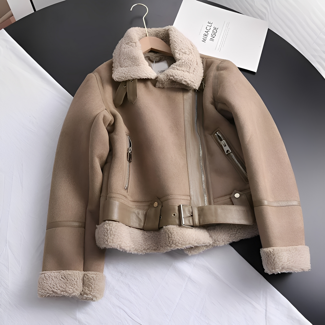 Crisilda - Giacca invernale spessa e oversize per donna