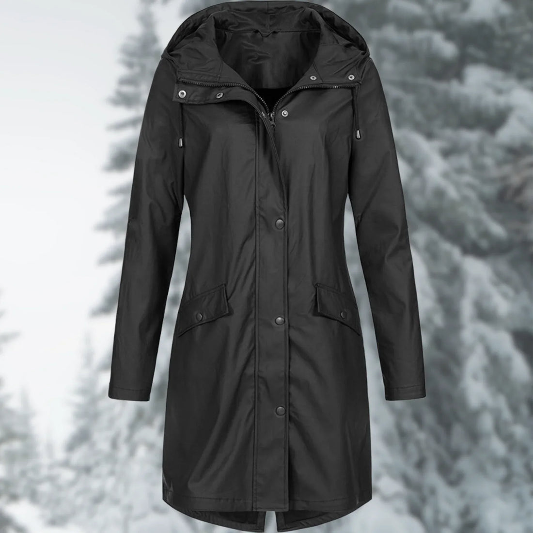 Kea - Lungo, impermeabile cappotto da pioggia