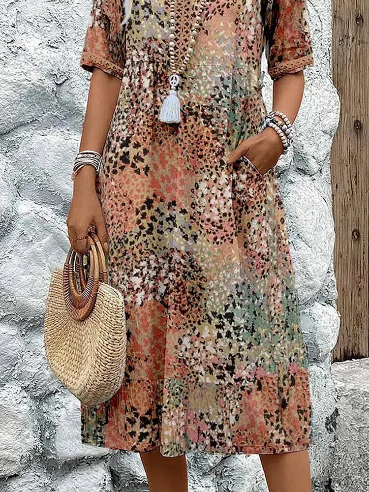 Caramina - Elegante Abito Midi Donna Morbido